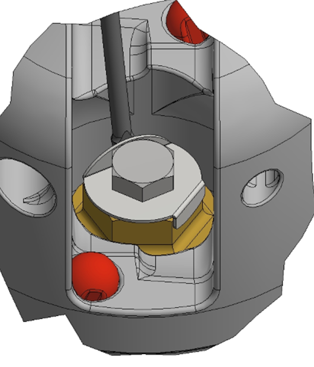 How do I bend the tab washer correctly? (Saildrive)